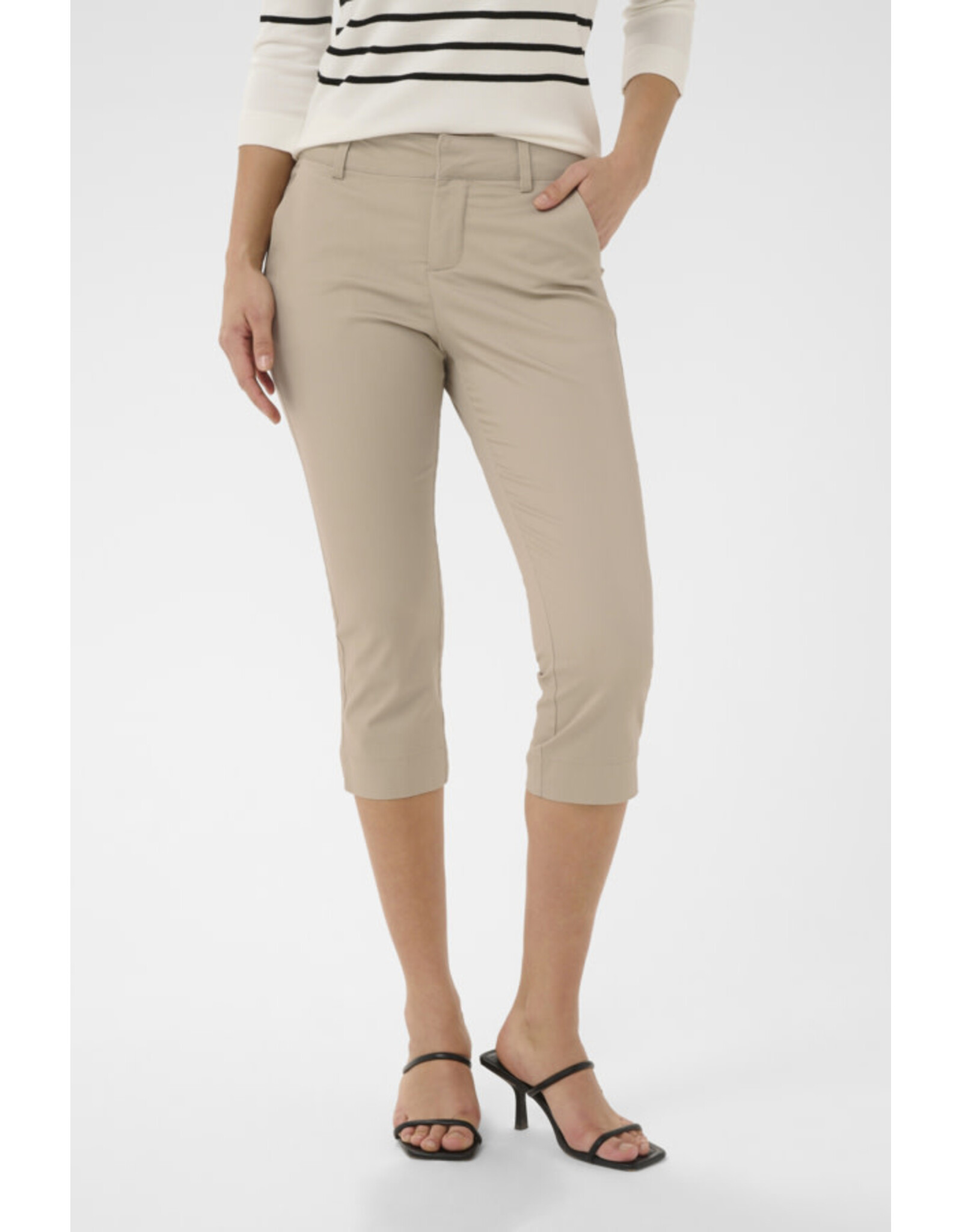 Kaffe Kaffe - Lea Cropped Pants (Feather Grey)