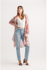 Papillon Papillon - Floral button front tunic (Pink)