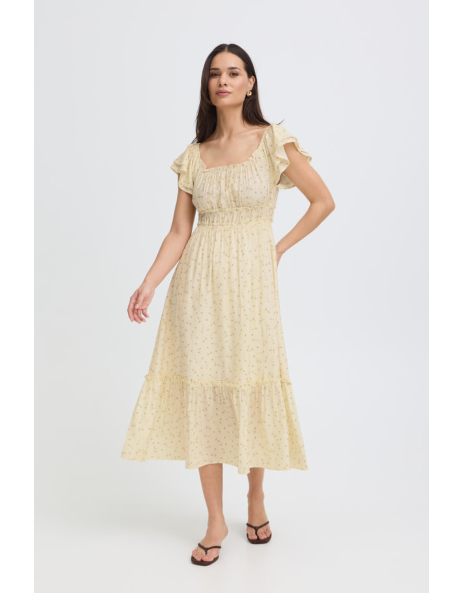 b.young b.young - Heloise Dress (Yellow Floral)