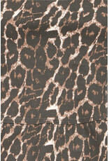 ICHI ICHI - Brokes Sleeveless Peplum Top (Leopard Print)