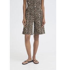ICHI ICHI - Brokes Leopard Print Shorts