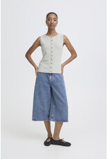 ICHI ICHI - Palma Sleeveless Button Front Top (Alloy)
