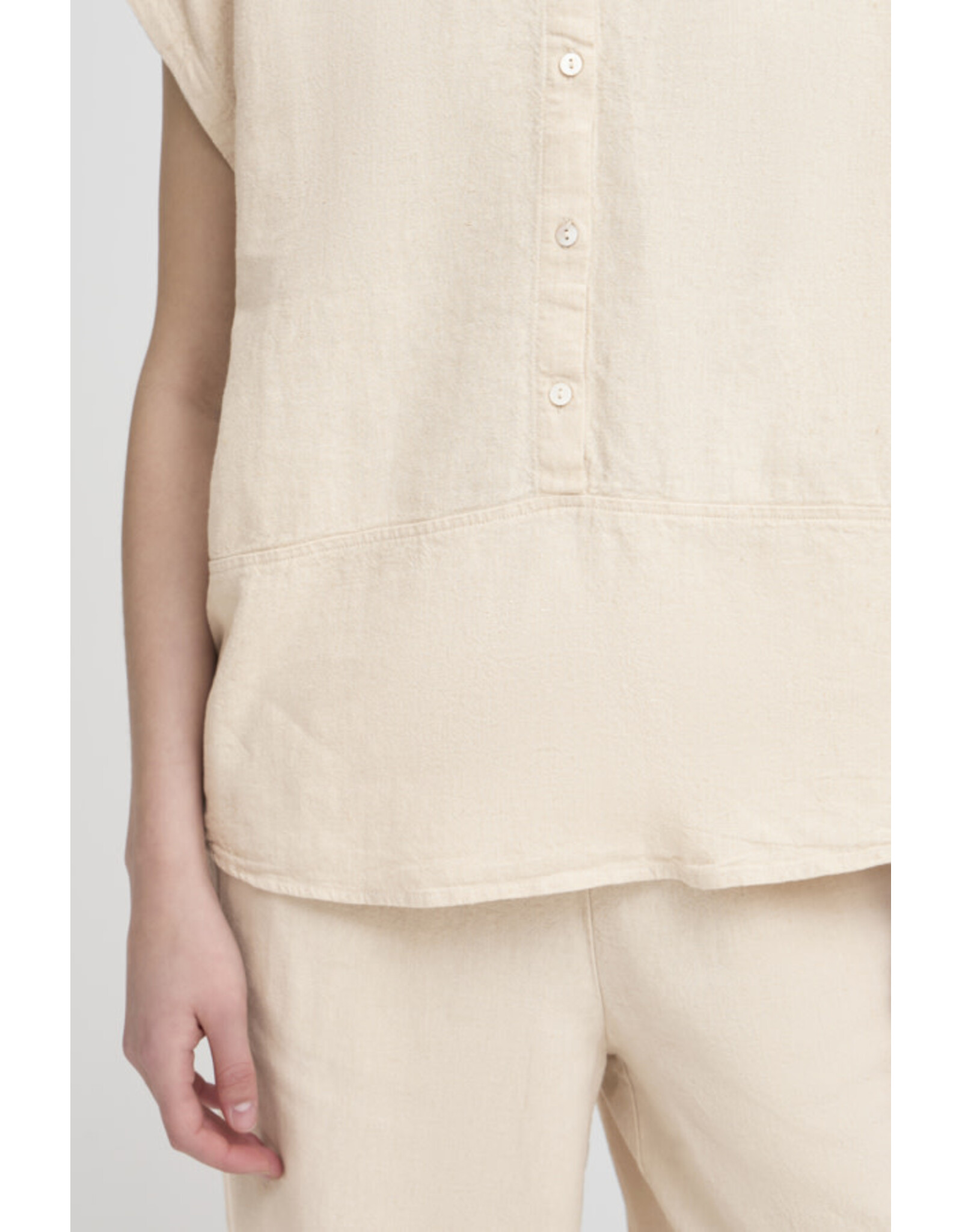 ICHI ICHI - Linno Blouse (Natural Ecru)