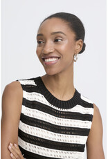 ICHI ICHI - Tuesday Sleeveless Top (Black / White Stripe)