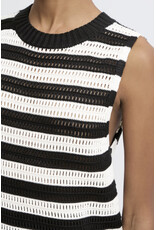 ICHI ICHI - Tuesday Sleeveless Top (Black / White Stripe)