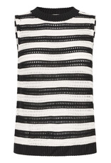 ICHI ICHI - Tuesday Sleeveless Top (Black / White Stripe)