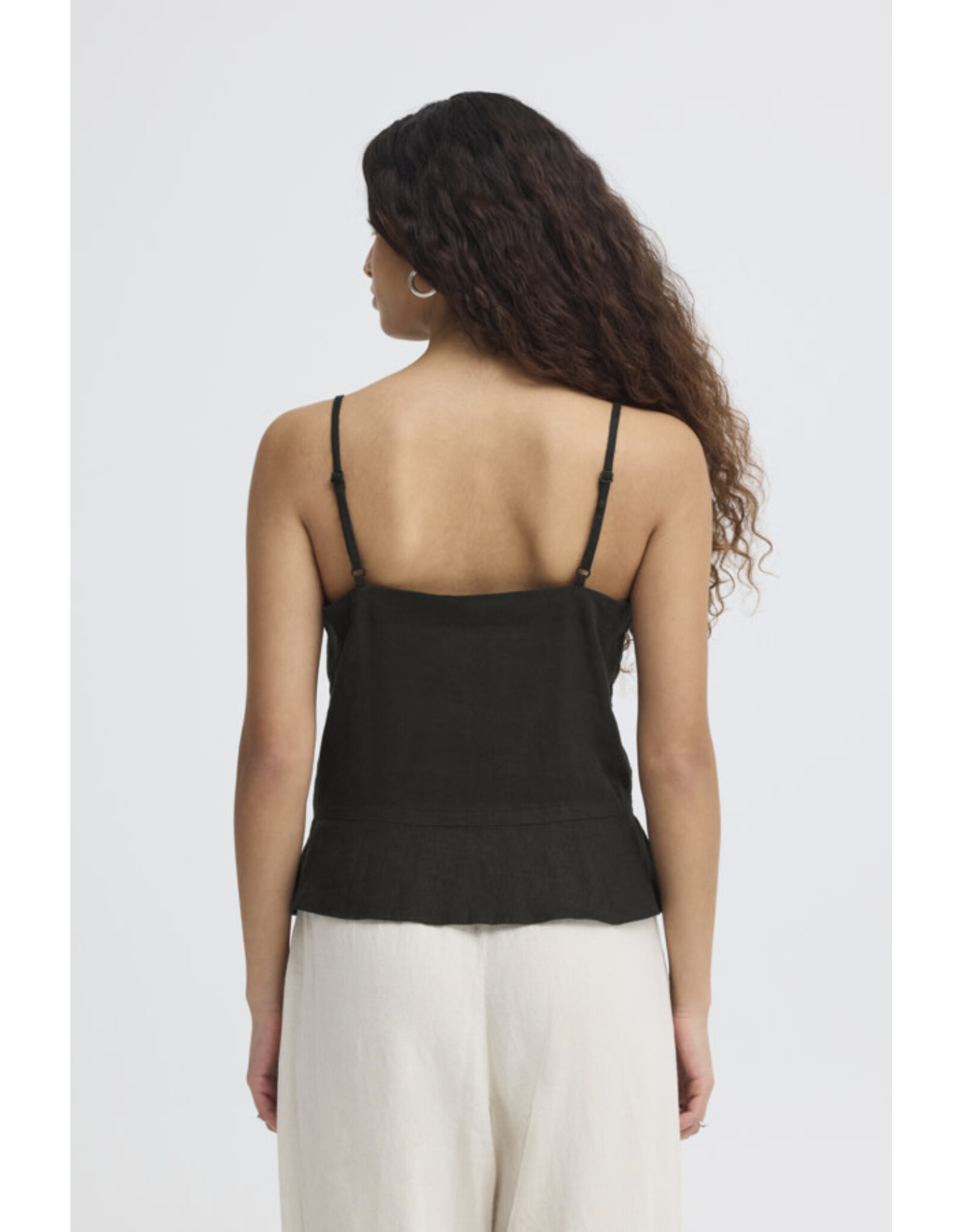 ICHI ICHI - Linno Button Up Tank (Black)