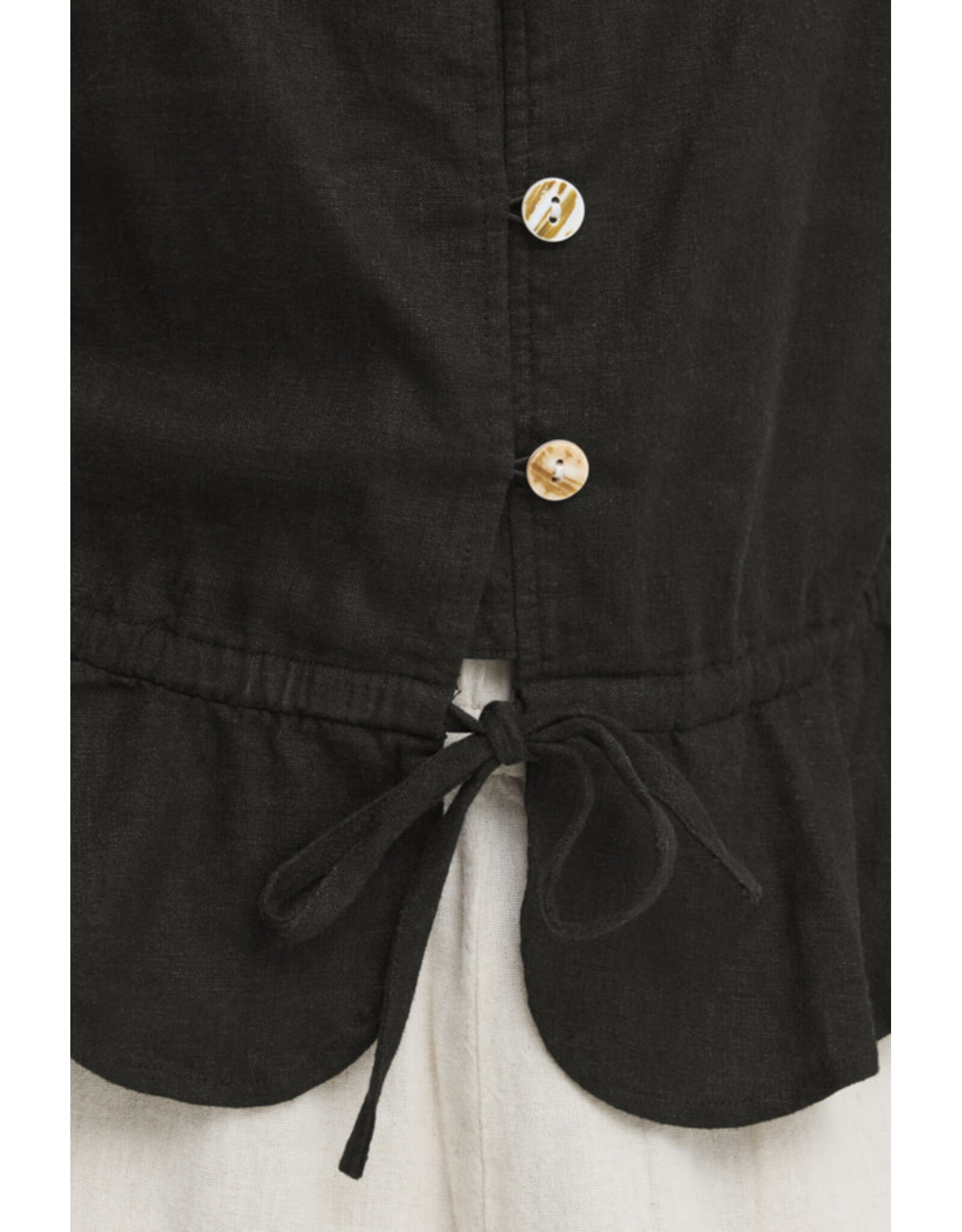 ICHI ICHI - Linno Button Up Tank (Black)