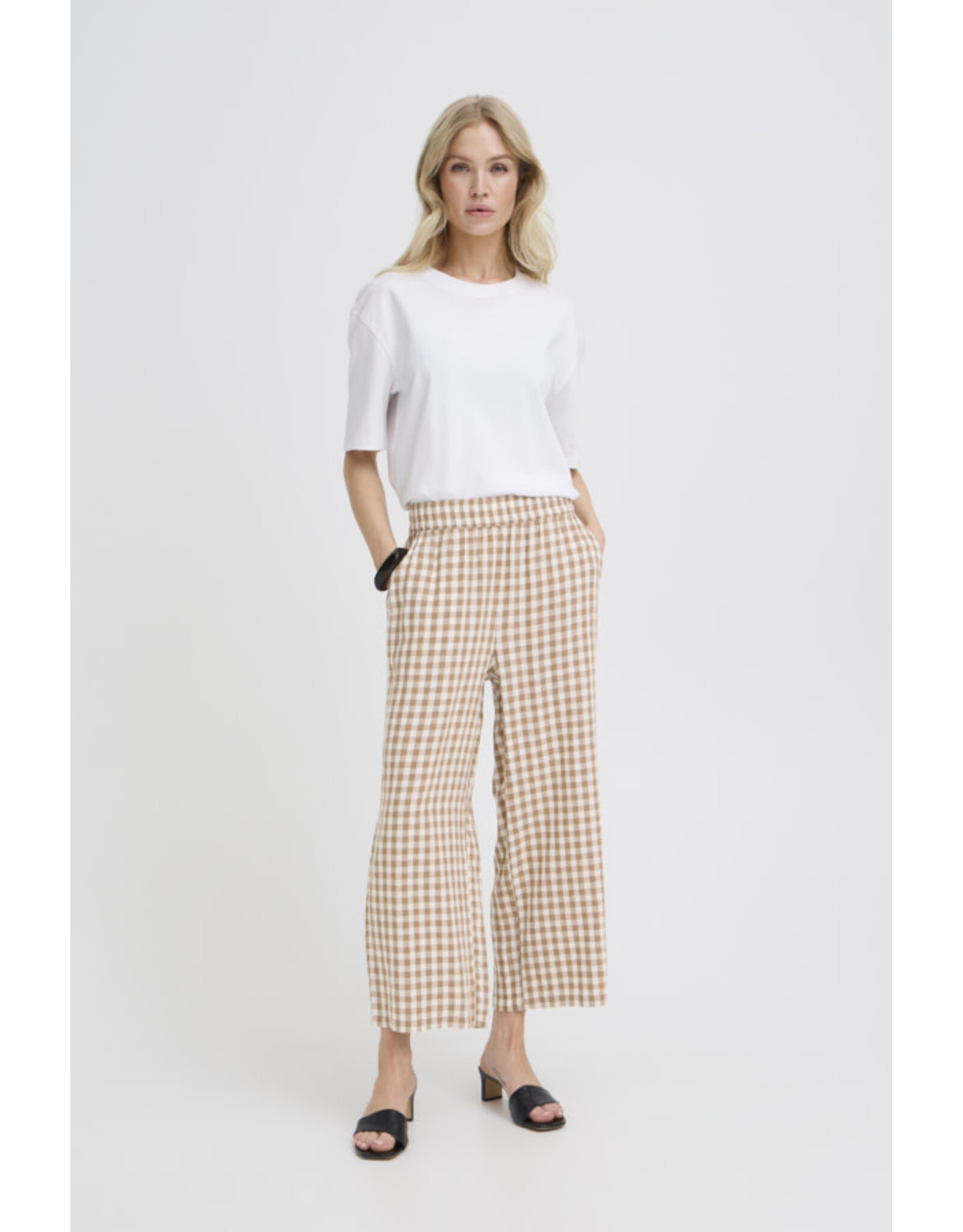 b.young b.young - Falakka Crop Pants (Woodsmoke)