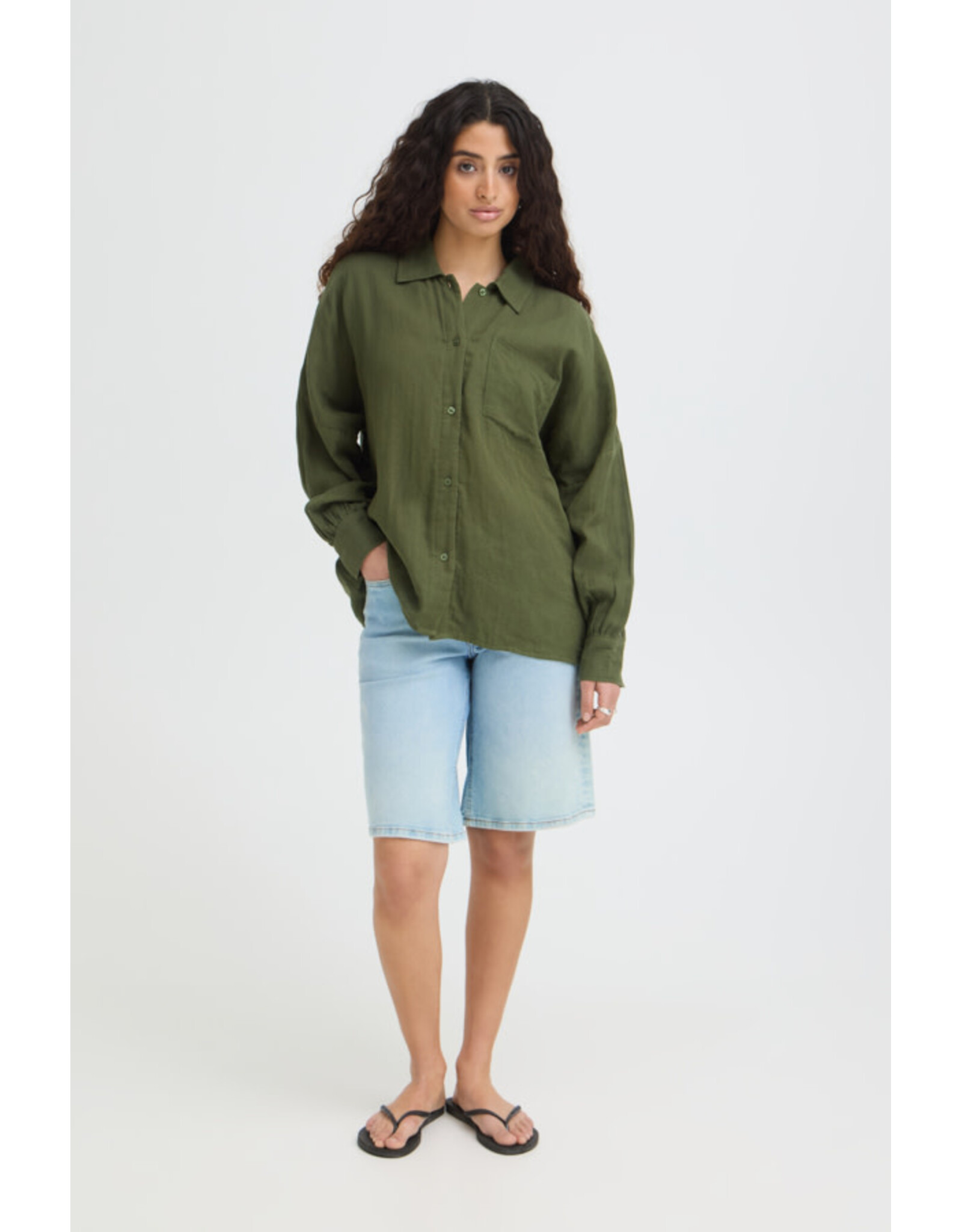 ICHI ICHI - Foxa Button Up Shirt (Grape Leaf)