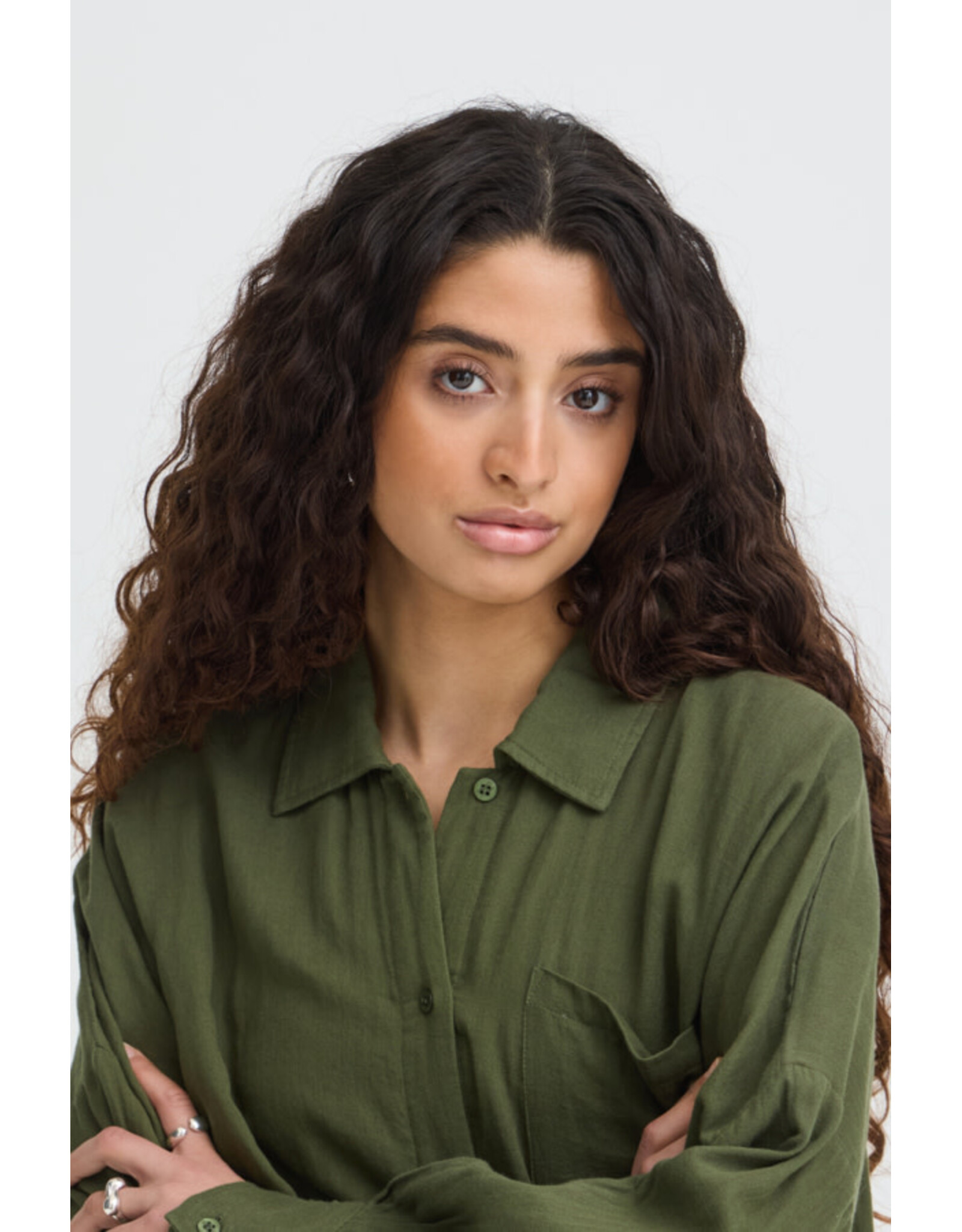 ICHI ICHI - Foxa Button Up Shirt (Grape Leaf)