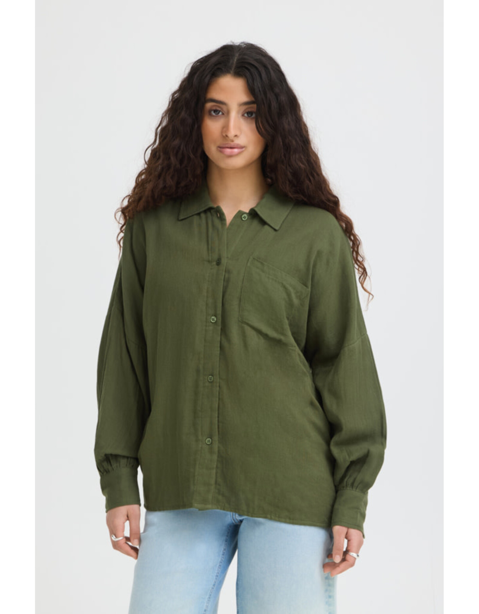 ICHI ICHI - Foxa Button Up Shirt (Grape Leaf)