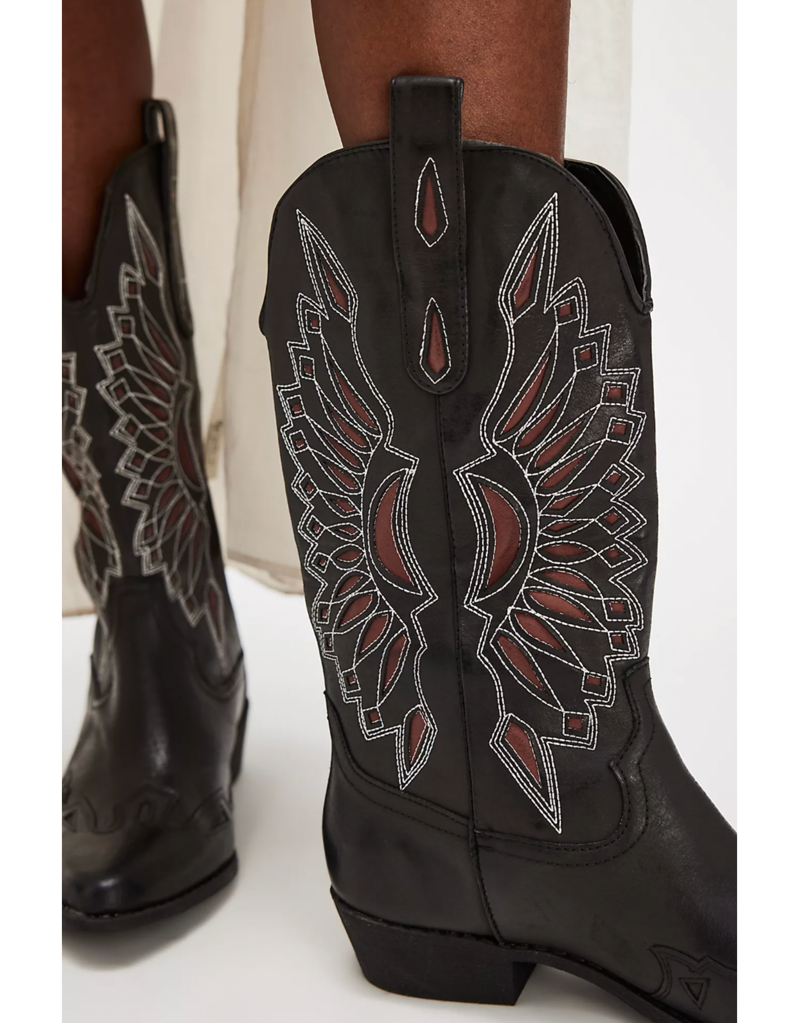 Matisse Matisse - Bandera Western Boot (Black / Red)