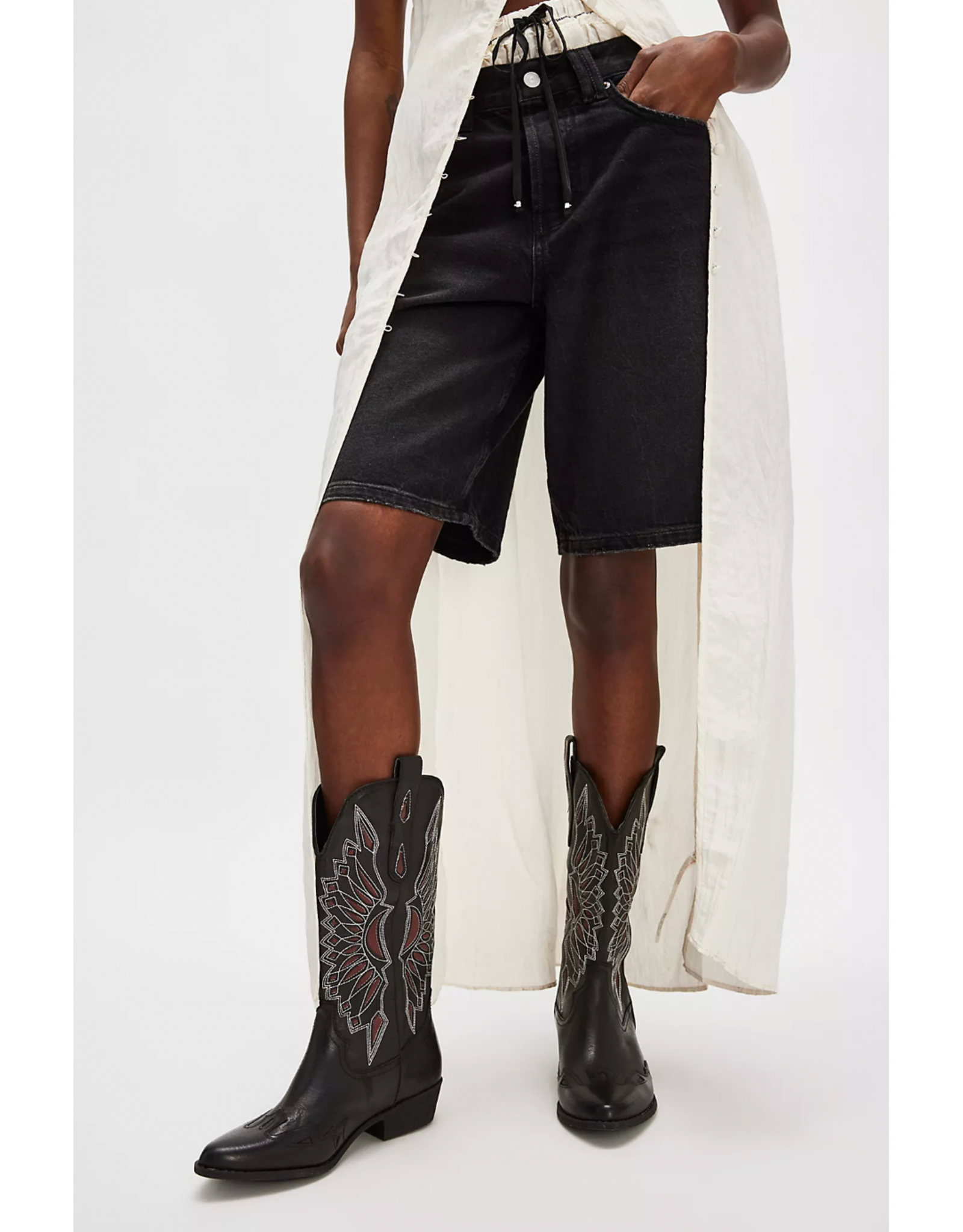 Matisse Matisse - Bandera Western Boot (Black / Red)