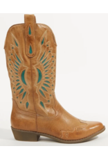 Matisse Matisse - Bandera Western Boot (Tan / Turquoise)