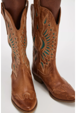 Matisse Matisse - Bandera Western Boot (Tan / Turquoise)