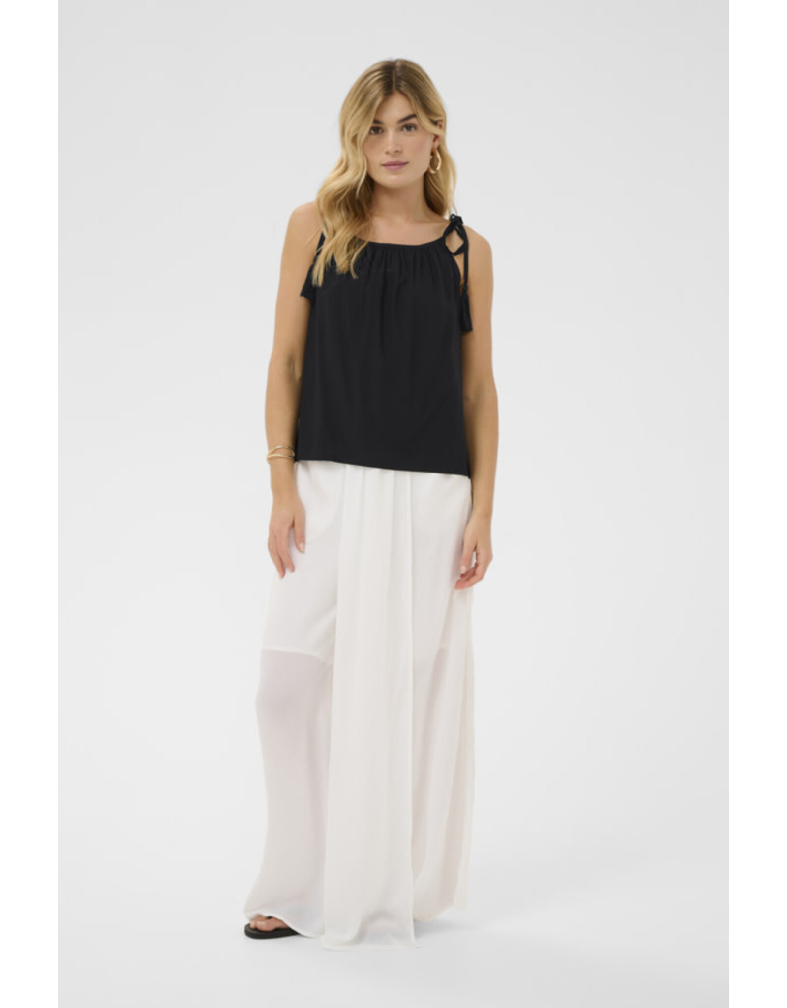 Cream Cream - Tiah Strappy Tank (Pitch Black)