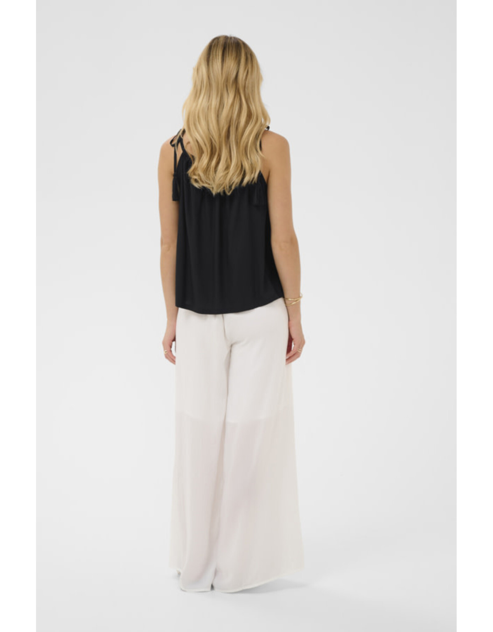 Cream Cream - Tiah Strappy Tank (Pitch Black)
