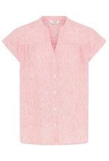 b.young b.young - Izola Short Sleeve Button Up (Molten Lava)