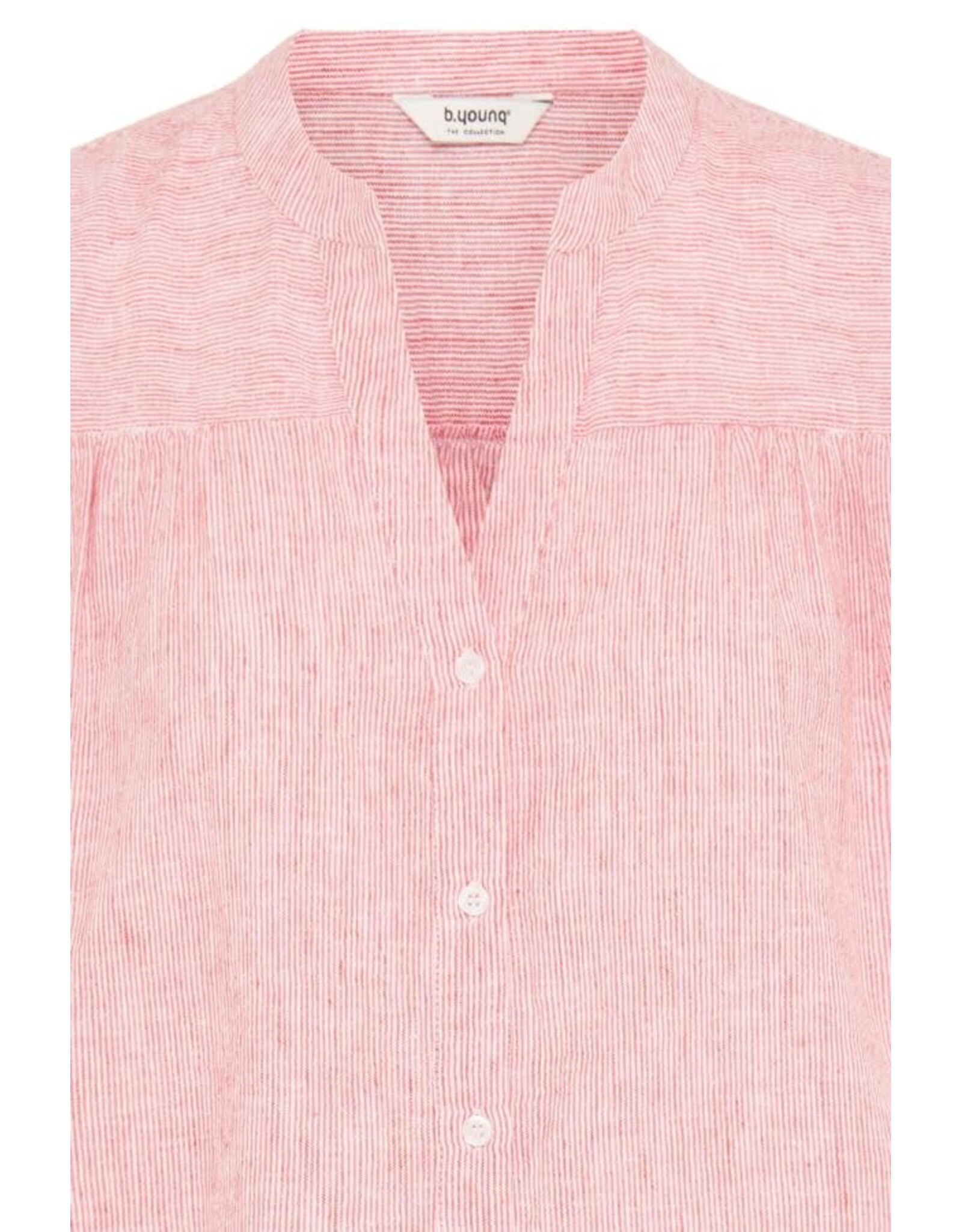 b.young b.young - Izola Short Sleeve Button Up (Molten Lava)