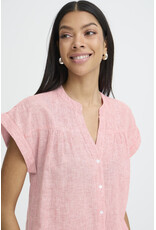 b.young b.young - Izola Short Sleeve Button Up (Molten Lava)