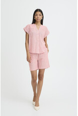 b.young b.young - Izola Short Sleeve Button Up (Molten Lava)