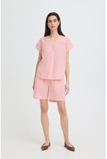 b.young b.young - Izola Short Sleeve Button Up (Molten Lava)
