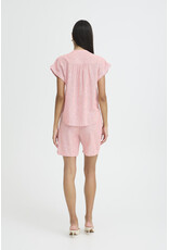 b.young b.young - Izola Short Sleeve Button Up (Molten Lava)