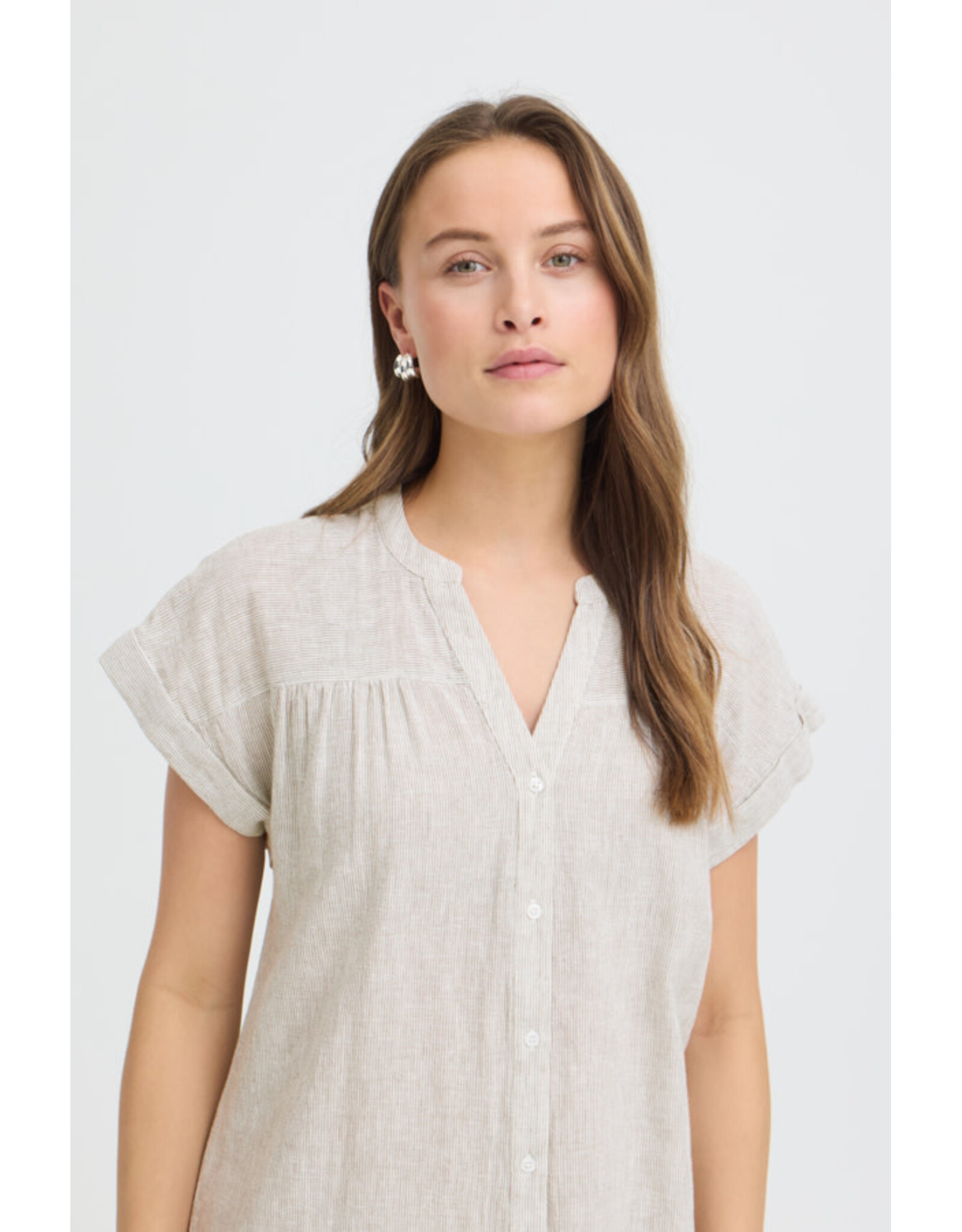 b.young b.young - Izola Short Sleeve Dress (Vetiver)