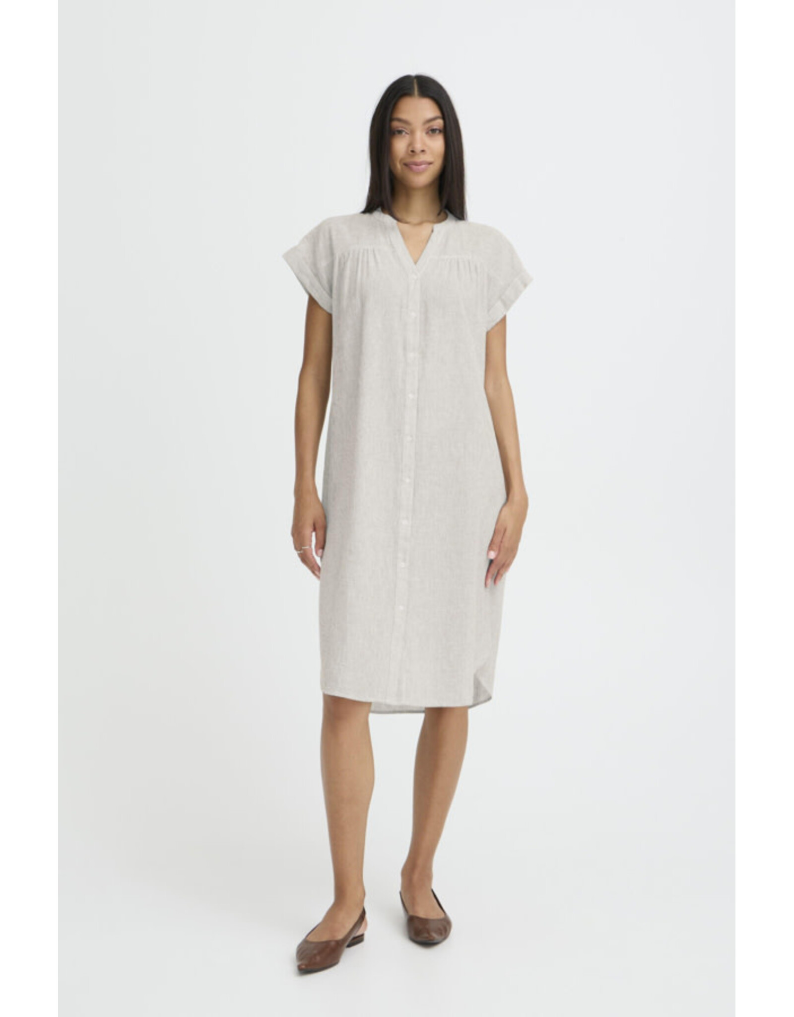 b.young b.young - Izola Short Sleeve Dress (Vetiver)