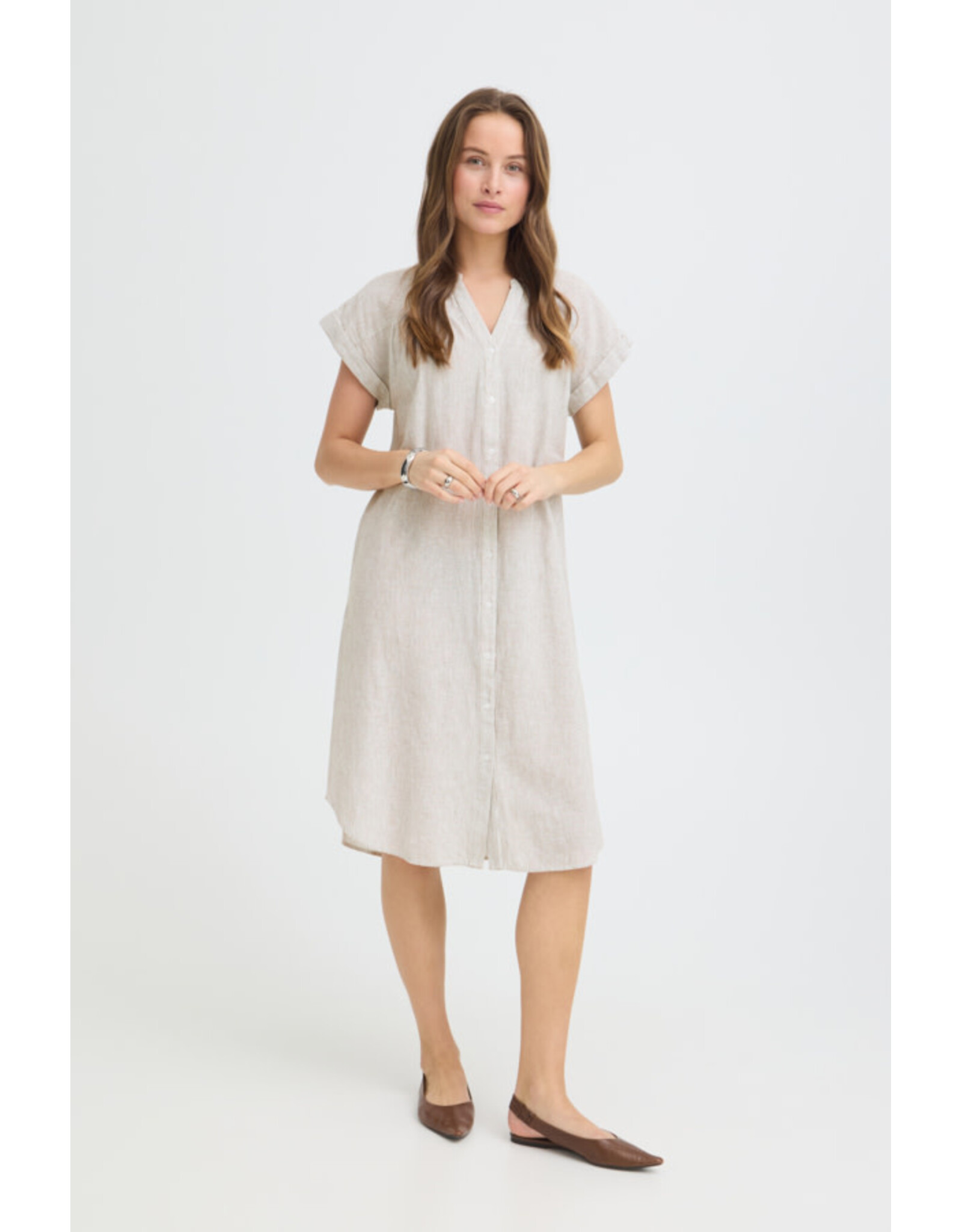 b.young b.young - Izola Short Sleeve Dress (Vetiver)