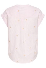 b.young b.young - Silas Short Sleeve Button Up (Pink Stripe)