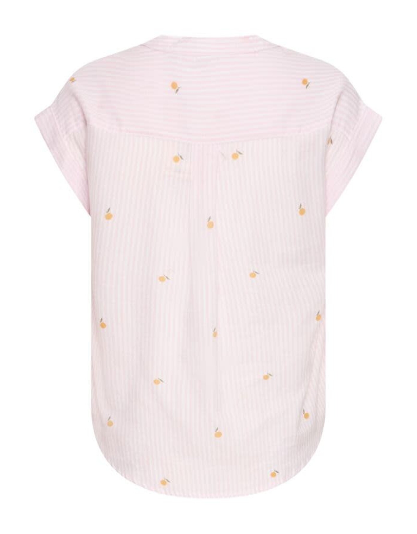 b.young b.young - Silas Short Sleeve Button Up (Pink Stripe)