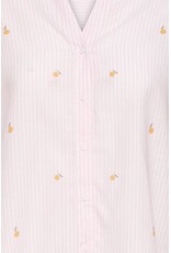 b.young b.young - Silas Short Sleeve Button Up (Pink Stripe)