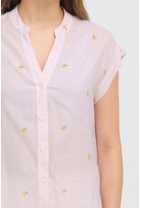 b.young b.young - Silas Short Sleeve Button Up (Pink Stripe)