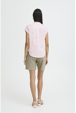 b.young b.young - Silas Short Sleeve Button Up (Pink Stripe)