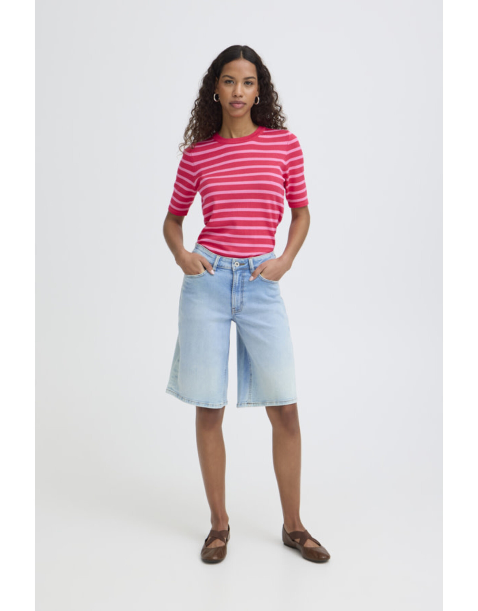 ICHI ICHI - Twiggy Bermuda Short (Light Blue)