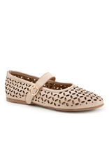 Bueno Bueno - Kehlani Perforated Mary Jane Flat (Blush)