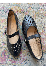 Bueno Bueno - Kehlani Perforated Mary Jane Flat (Black)