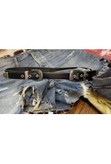 Medike Landes Medike Landes - Jessie double buckle black leather belt