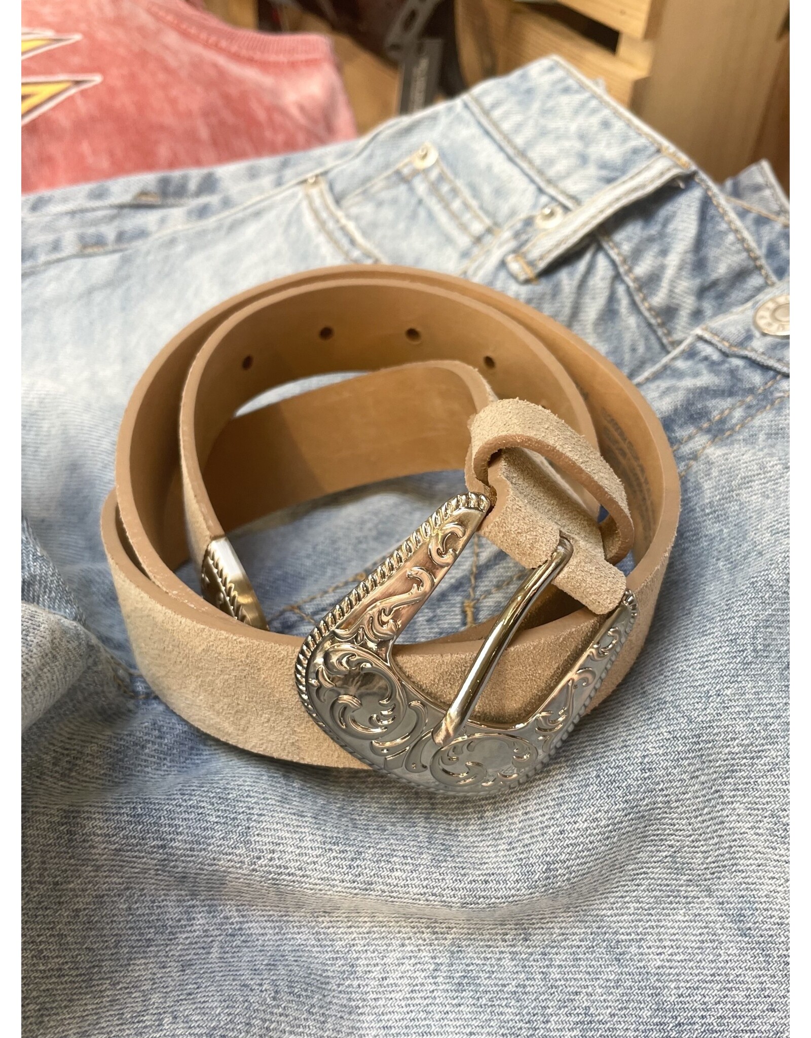 Medike Landes Medike Landes - Candace leather belt (beige)