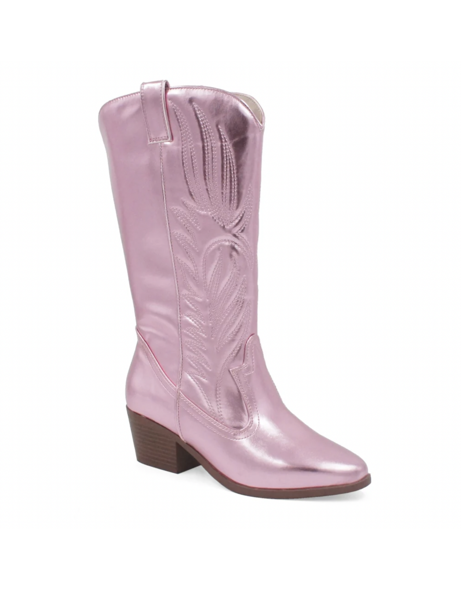 Qupid Montana western boot (Pink Crinkle)