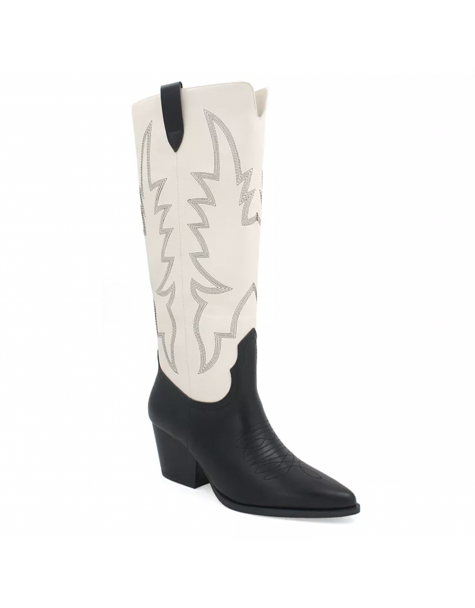 Qupid Vaca 77 western boot (Black / White)