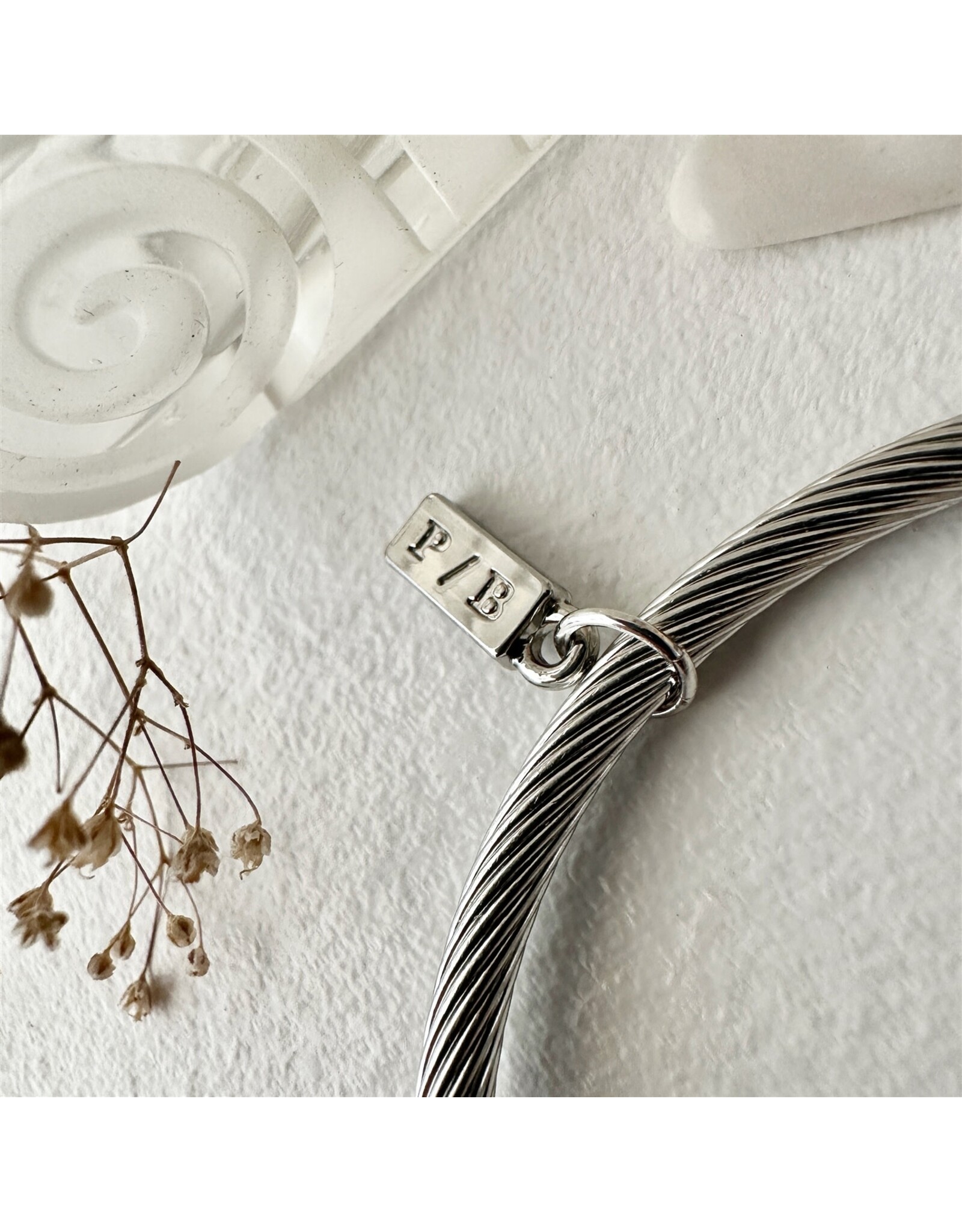 Pika & Bear Pika & Bear - Ascot Chain Bracelet with Buckle Clasp - Silver