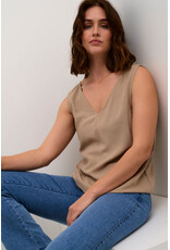 Kaffe Kaffe - Milia Top (Chinchilla)