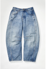 Free people Free People - Good Luck Midrise Barrel Jean (Ultra Light)
