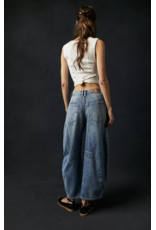 Free people Free People - Good Luck Midrise Barrel Jean (Ultra Light)