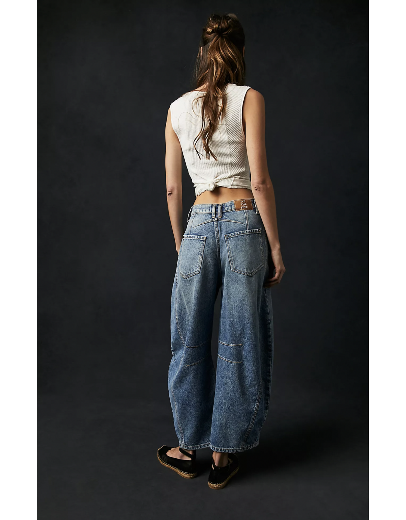 Free people Free People - Good Luck Midrise Barrel Jean (Ultra Light)