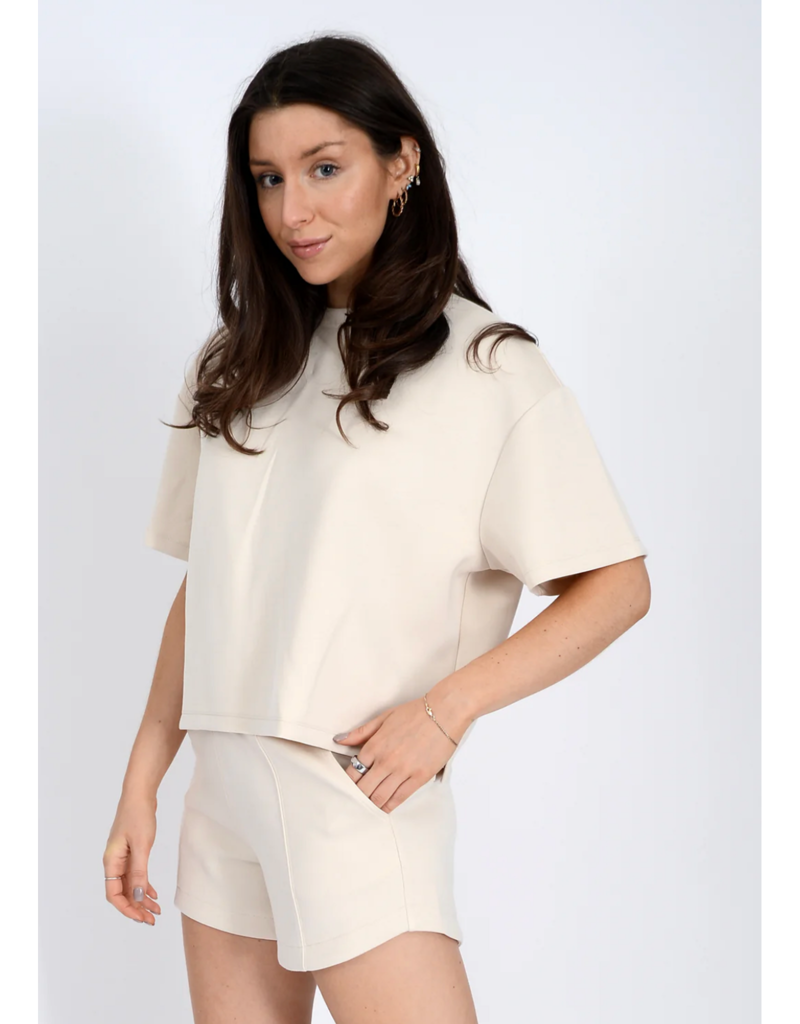RD Style RD Style - Tess Soft Knit Tee (Creamery)