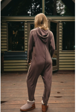 Free people Free People - Hot Shot Long Sleeve Onesie (Dark Espresso)